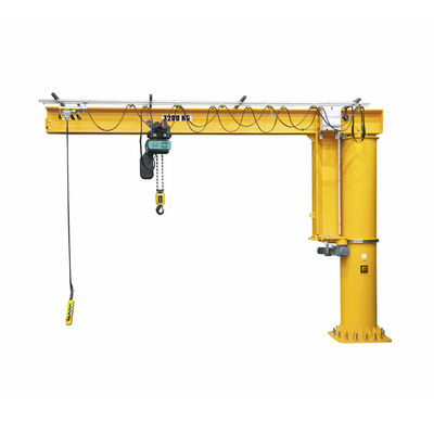 Pijler Kolom Opgezet Jib Crane Rotation Freestanding 40 Graad