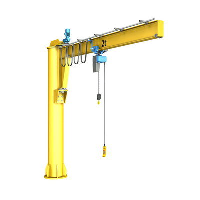 Pijler Kolom Opgezet Jib Crane Rotation Freestanding 40 Graad