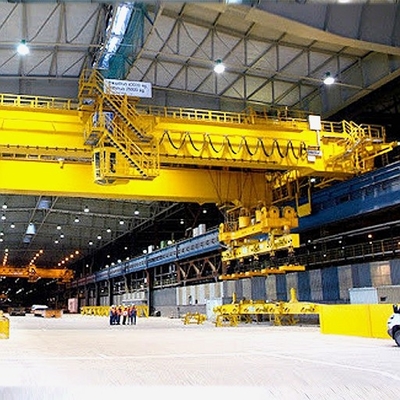 Stabiel Elektrisch Magnetisch Luchtcrane reliable double girder traveling 30m