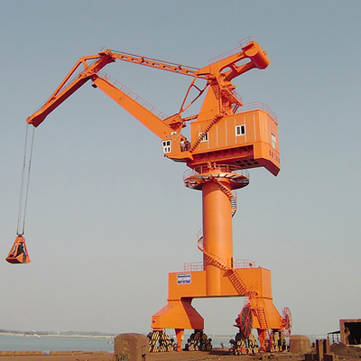 De Haven die van de cabinecontrole en Enig Jib Portal Crane laden leegmaken
