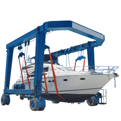 100 Ton Yacht Gantry Crane Electric Controlesysteem Marine Boat Lift