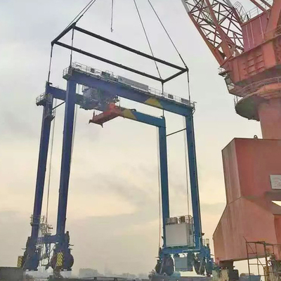 Dubbel van de de Havenkraan RTG van de Straalcontainer Model 35 Ton Ship Yard 35m