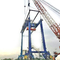 De Kraana7 Plicht Met rubberbanden van de havenbrug voor Containerlading