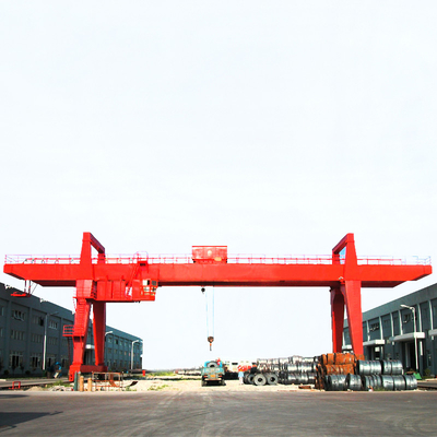 550KN Dubbele scharnier Gantry Crane Top Running Box Frame Met Trolley