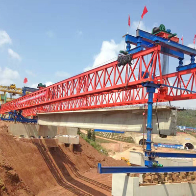Truss Type Bridge Beam Launcher Crane High Performance Steel In Hot